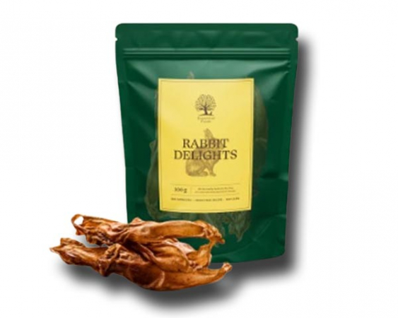 Rabbit Delights 100 g i gruppen Foder m.m / Hundtugg & Godbitar / Chew serie hos PAW of Sweden AB (RABBIT)